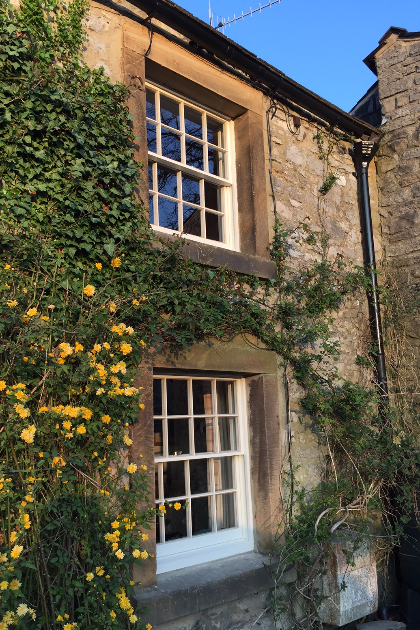 David Banner Joinery | Accoya | Sash  Windows and front door | Grade II listed | Derbyshire.