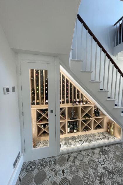 David Banner Joinery- Understairs storage-wine storage-Joinery NG16